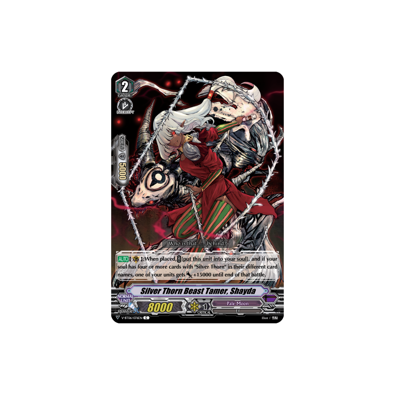 Vanguard_TCG_card_V-BT06_076EN_C_Silver_Thorn_Beast_Tamer_Shayda_Phantasmal_Steed_Restoration