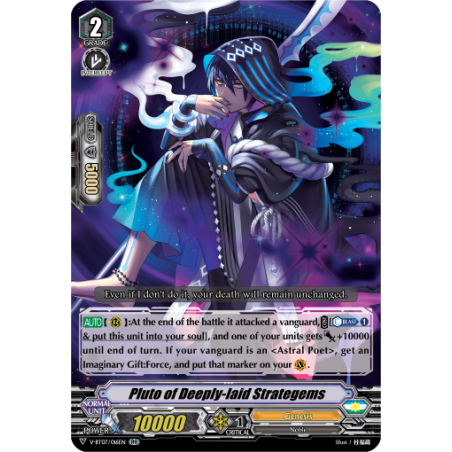 Vanguard_TCG_card_V-BT07_016EN_RR_Pluto_of_Deeply-laid_Strategems_Infinideity_Cradle