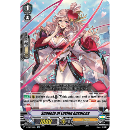 Vanguard_TCG_card_V-BT07_018EN_RR_Suadela_of_Loving_Auspices_Infinideity_Cradle