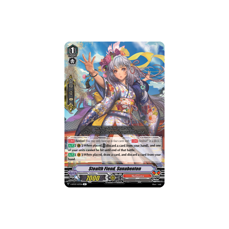 Vanguard_TCG_card_V-BT07_037EN_R_Stealth_Fiend_Sunabenten_Infinideity_Cradle