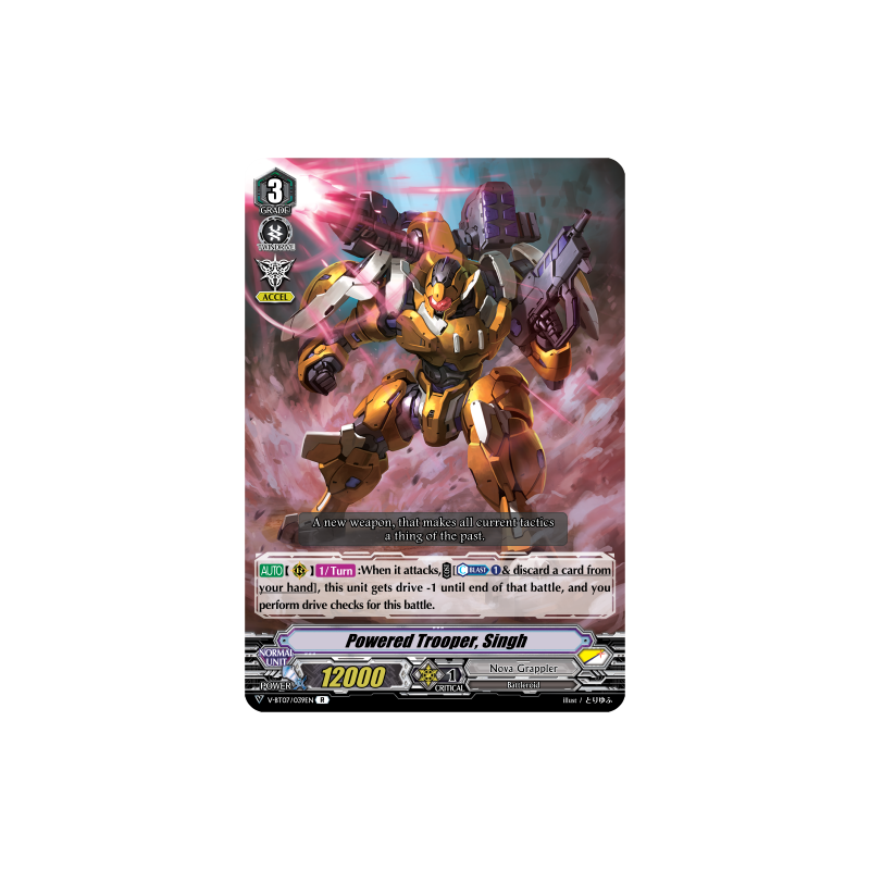 Vanguard_TCG_card_V-BT07_039EN_R_Powered_Trooper_Singh_Infinideity_Cradle