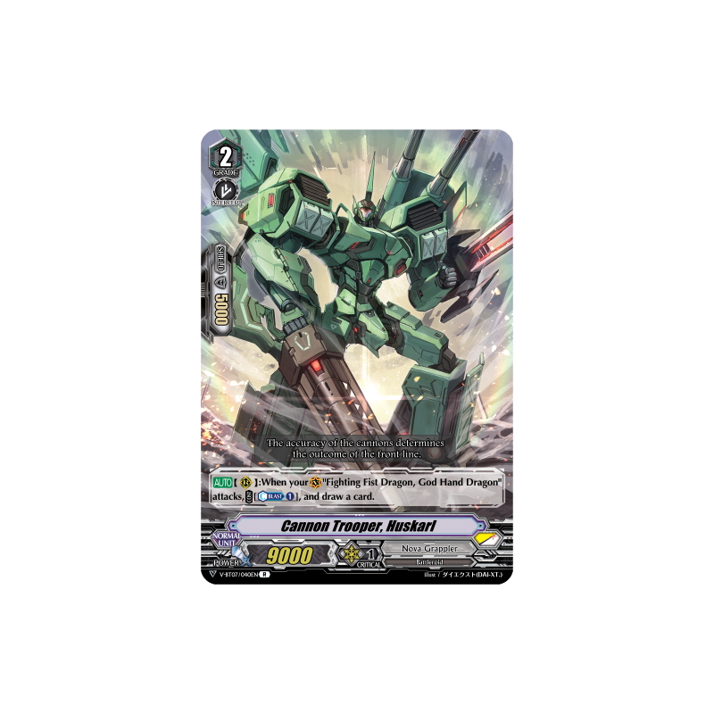 Vanguard_TCG_card_V-BT07_040EN_R_Cannon_Trooper_Huskarl_Infinideity_Cradle
