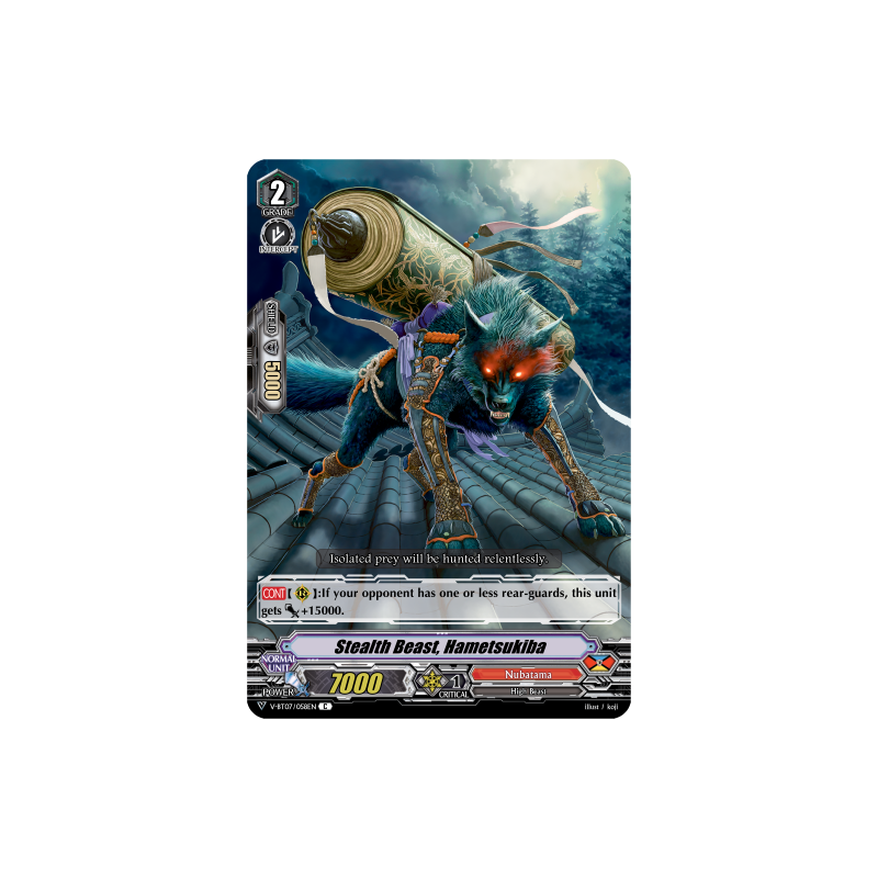 Vanguard_TCG_card_V-BT07_058EN_C_Stealth_Beast_Hametsukiba_Infinideity_Cradle