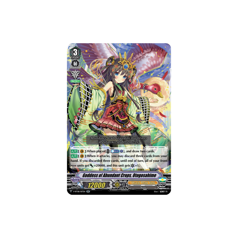Vanguard_TCG_card_V-BT08_017EN_RRR_Goddess_of_Abundant_Crops_Otogosahime_Silverdust_Blaze