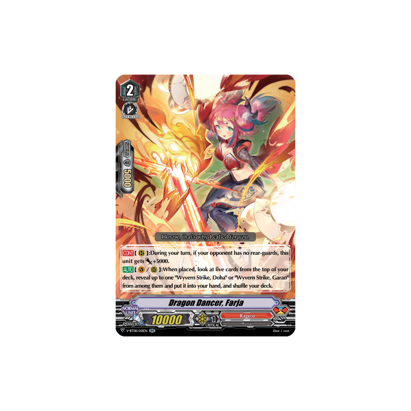 Vanguard_TCG_card_V-BT08_021EN_RR_Dragon_Dancer_Farja_Silverdust_Blaze