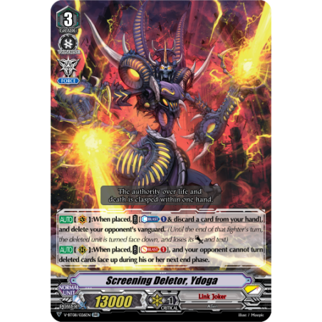 Vanguard_TCG_card_V-BT08_026EN_RR_Screening_Deletor_Ydoga_Silverdust_Blaze