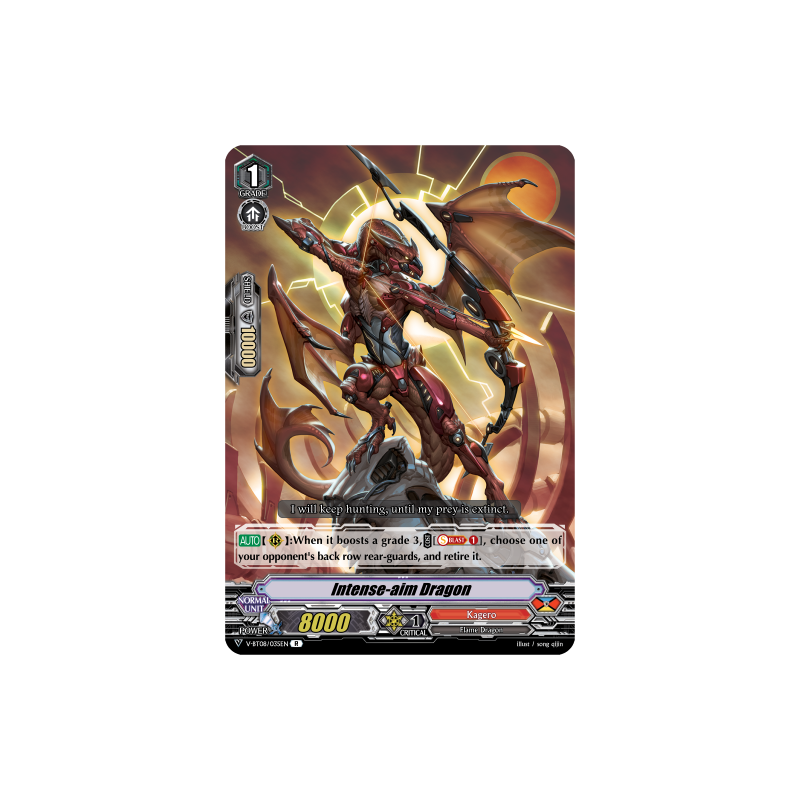 Vanguard_TCG_card_V-BT08_035EN_R_Intense-aim_Dragon_Silverdust_Blaze