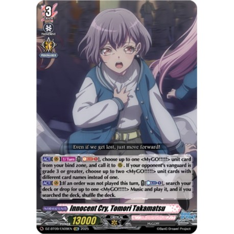 Cardfight_Vanguard_card_DZ-BT09_EX09EN_EXC_Innocent_Cry_Tomori_Takamatsu_Super_Brave_Detonation