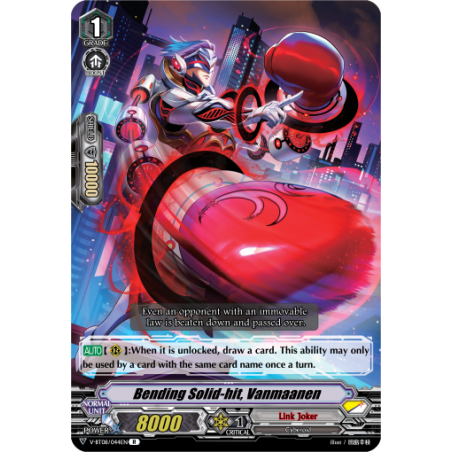 Vanguard_TCG_card_V-BT08_044EN_R_Bending_Solid-hit_Vanmaanen_Silverdust_Blaze
