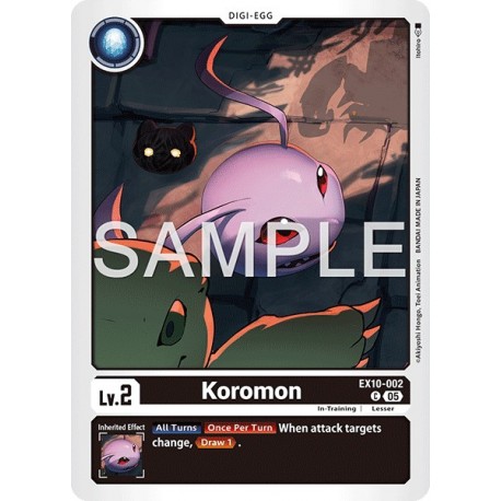 Digimon_Card_Game_EX10-002_Koromon_Common_Sinister_Order