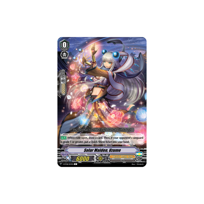 Vanguard_TCG_card_V-BT08_053EN_C_Solar_Maiden_Uzume_Silverdust_Blaze