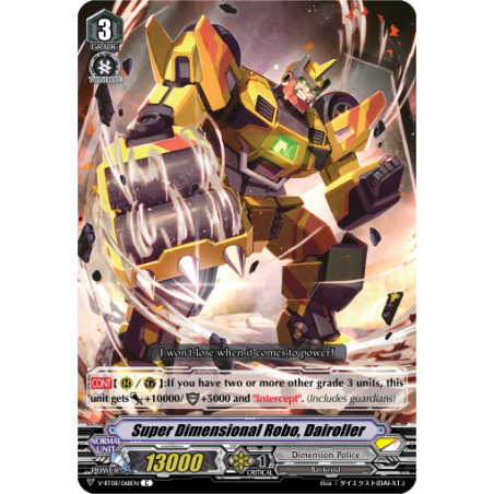 Vanguard_TCG_card_V-BT08_068EN_C_Super_Dimensional_Robo_Dairoller_Silverdust_Blaze