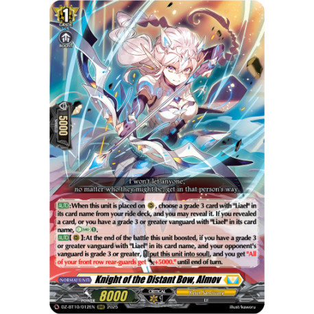 Vanguard_TCG_card_DZ-BT10_012EN_RRR_Knight_of_the_Distant_Bow_Almov_Dragonsoul_Resonance
