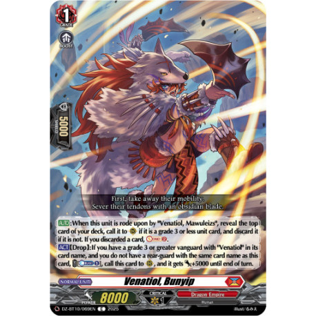 Vanguard_TCG_card_DZ-BT10_069EN_C_Venatiol_Bunyip_Dragonsoul_Resonance