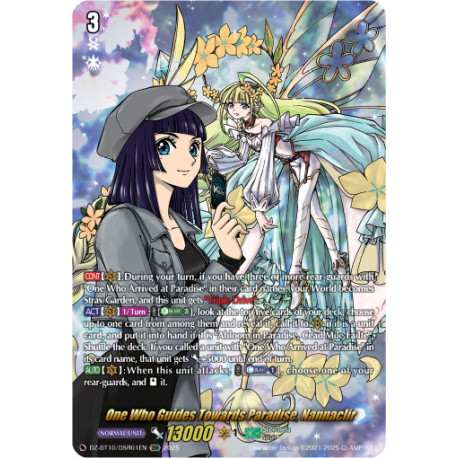 Vanguard_TCG_card_DZ-BT10_DSR01EN_DSR_One_Who_Guides_Towards_Paradise_Nannaclir_Dragonsoul_Resonance