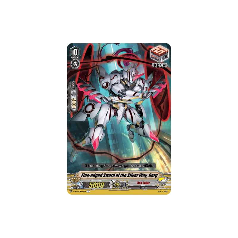 Vanguard_TCG_card_V-BT08_088EN_C_Fine-edged_Sword_of_the_Silver_Way_Gerg_Silverdust_Blaze