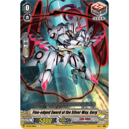 Vanguard_TCG_card_V-BT08_088EN_C_Fine-edged_Sword_of_the_Silver_Way_Gerg_Silverdust_Blaze