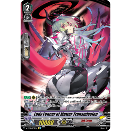 Vanguard_TCG_card_V-BT08_SP15EN_SP_Lady_Fencer_of_Matter_Transmission_Silverdust_Blaze