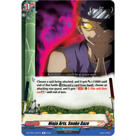Vanguard_TCG_card_DZ-TB01_067EN_R_Ninja_Arts_Snake_Gaze_Future_Card_Buddyfight