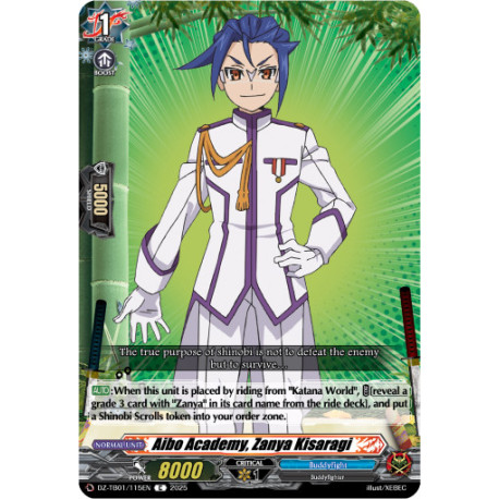 Vanguard_TCG_card_DZ-TB01_115EN_C_Aibo_Academy_Zanya_Kisaragi_Future_Card_Buddyfight