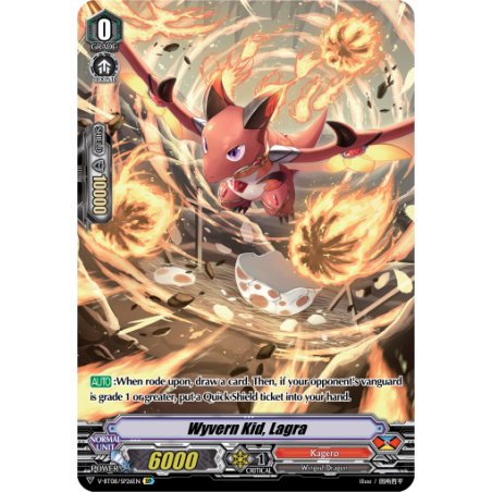 Vanguard_TCG_card_V-BT08_SP26EN_SP_Wyvern_Kid_Lagra_Silverdust_Blaze
