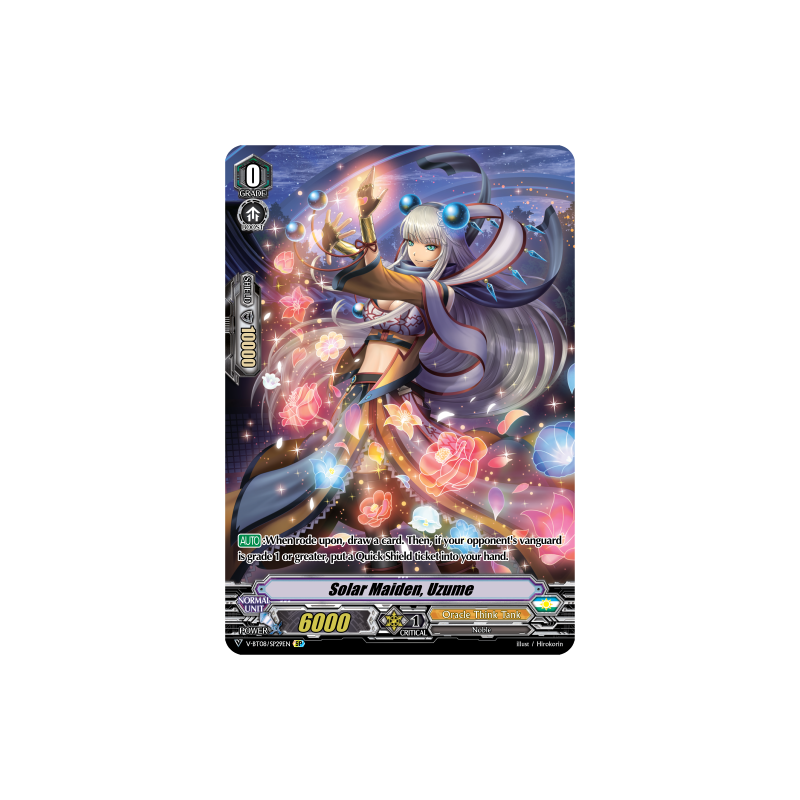 Vanguard_TCG_card_V-BT08_SP29EN_SP_Solar_Maiden_Uzume_Silverdust_Blaze