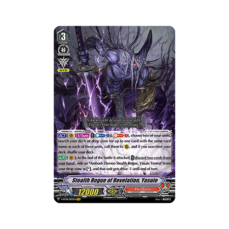 Vanguard_TCG_card_V-BT09_003EN_VR_Stealth_Rogue_of_Revelation_Yasuie_Butterfly_d’Moonlight