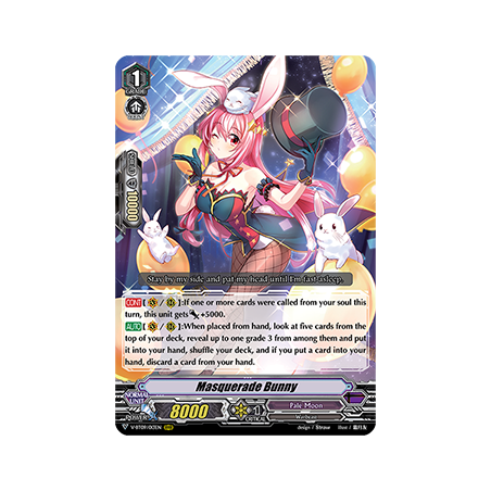 Vanguard_TCG_card_V-BT09_013EN_RRR_Masquerade_Bunny_Butterfly_d’Moonlight