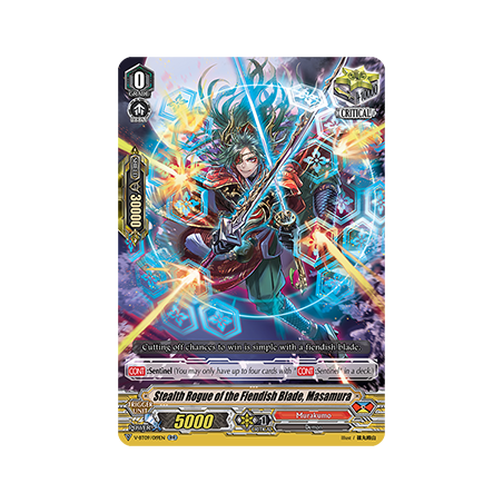 Vanguard_TCG_card_V-BT09_019EN_RR_Stealth_Rogue_of_the_Fiendish_Blade_Masamura_Butterfly_d’Moonlight