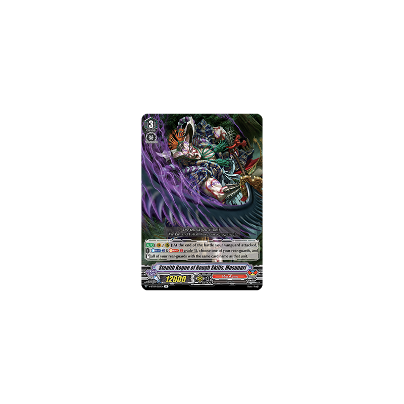 Vanguard_TCG_card_V-BT09_029EN_R_Stealth_Rogue_of_Rough_Skills_Masunari_Butterfly_d’Moonlight