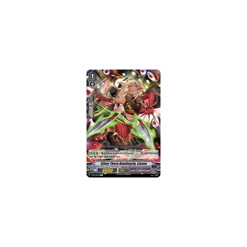 Vanguard_TCG_card_V-BT09_043EN_R_Silver_Thorn_Handlegrip_Linnea_Butterfly_d’Moonlight