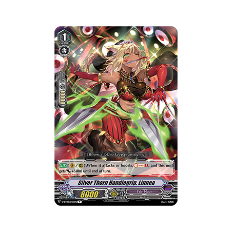 Vanguard_TCG_card_V-BT09_043EN_R_Silver_Thorn_Handlegrip_Linnea_Butterfly_d’Moonlight