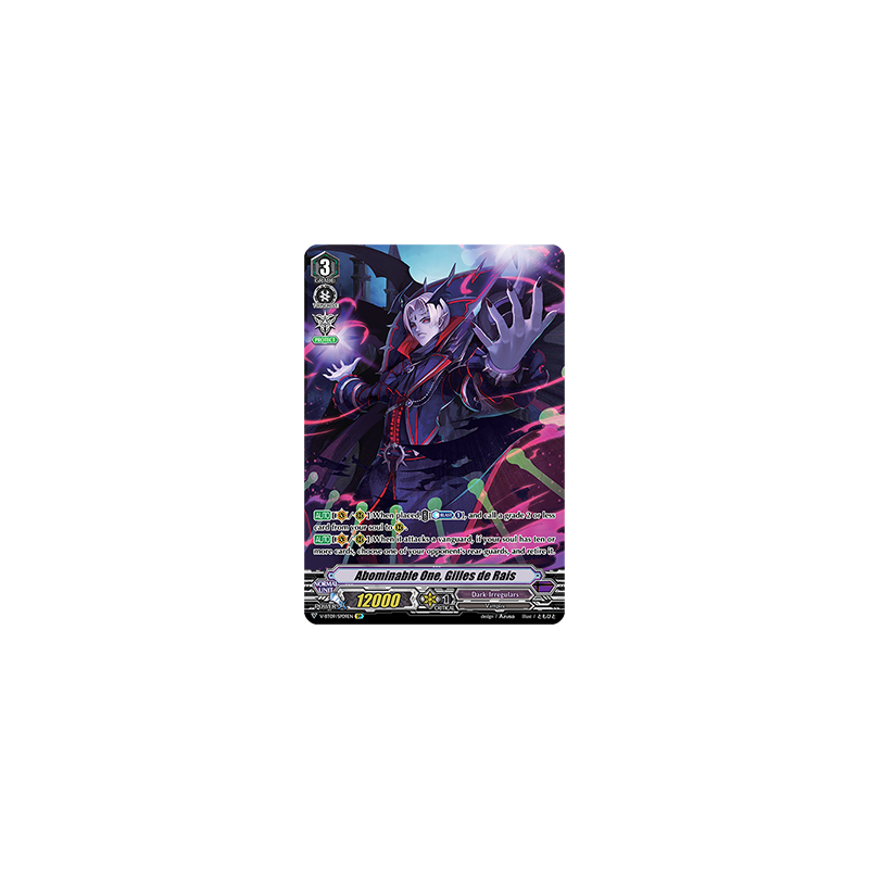 Vanguard_TCG_card_V-BT09_SP09EN_SP_Abominable_One_Gilles_de_Rais_Butterfly_d’Moonlight