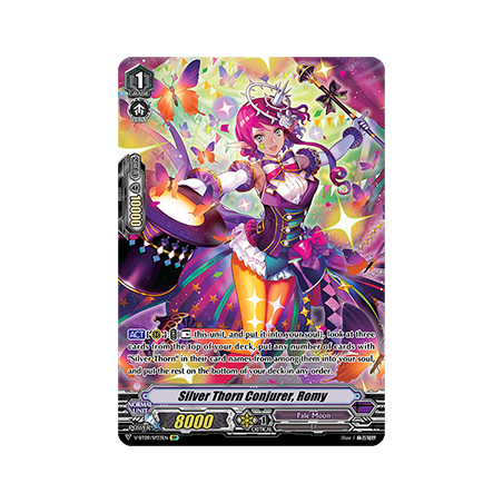 Vanguard_TCG_card_V-BT09_SP33EN_SP_Silver_Thorn_Conjurer_Romy_Butterfly_d’Moonlight