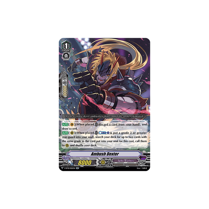 Vanguard_TCG_card_V-BT10_025EN_RR_Ambush_Dexter_Phantom_Dragon_Aeon