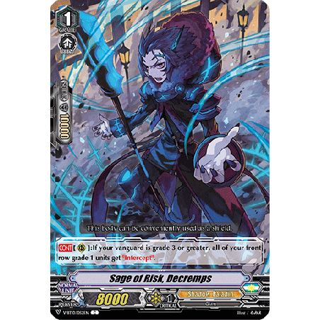 Vanguard_TCG_card_V-BT10_052EN_C_Sage_of_Risk_Decremps_Phantom_Dragon_Aeon