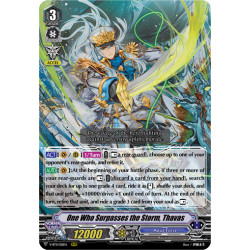 Vanguard_TCG_card_V-BT11_011EN_RRR_One_Who_Surpasses_the_Storm_Thavas_Storm_of_the_Blue_Cavalry