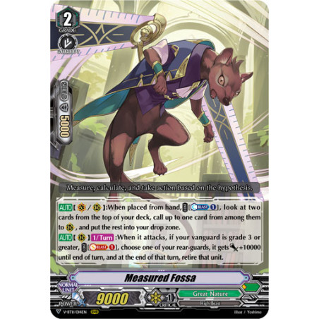 Vanguard_TCG_card_V-BT11_014EN_RRR_Measured_Fossa_Storm_of_the_Blue_Cavalry