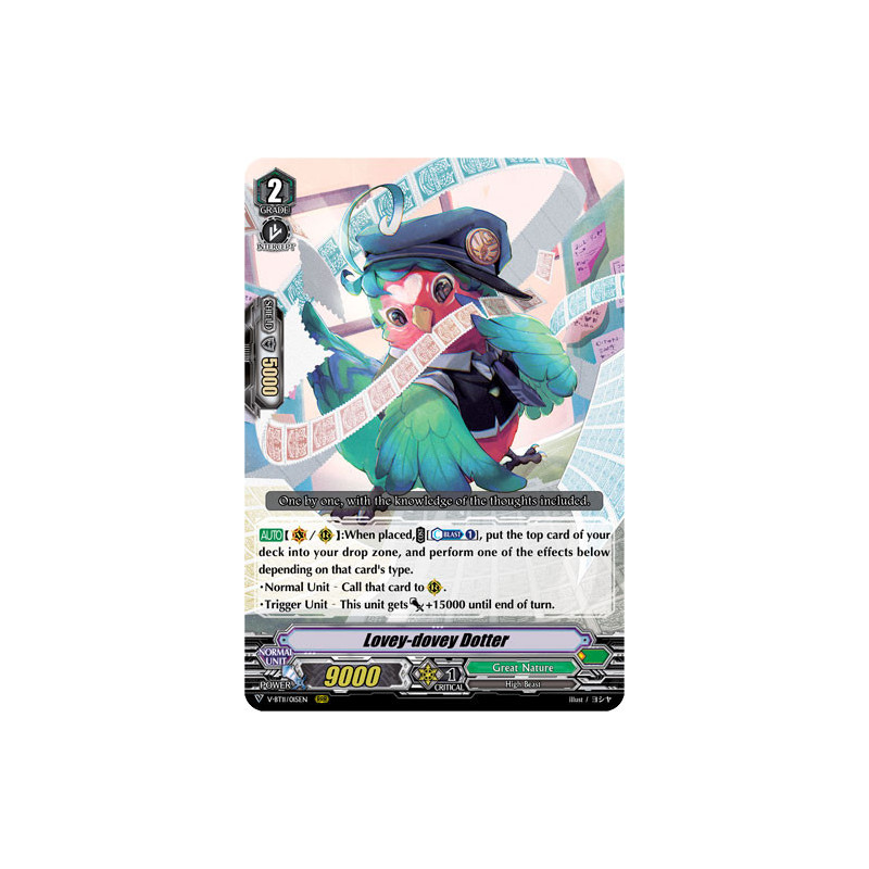 Vanguard_TCG_card_V-BT11_015EN_RRR_Lovey-dovey_Dotter_Storm_of_the_Blue_Cavalry