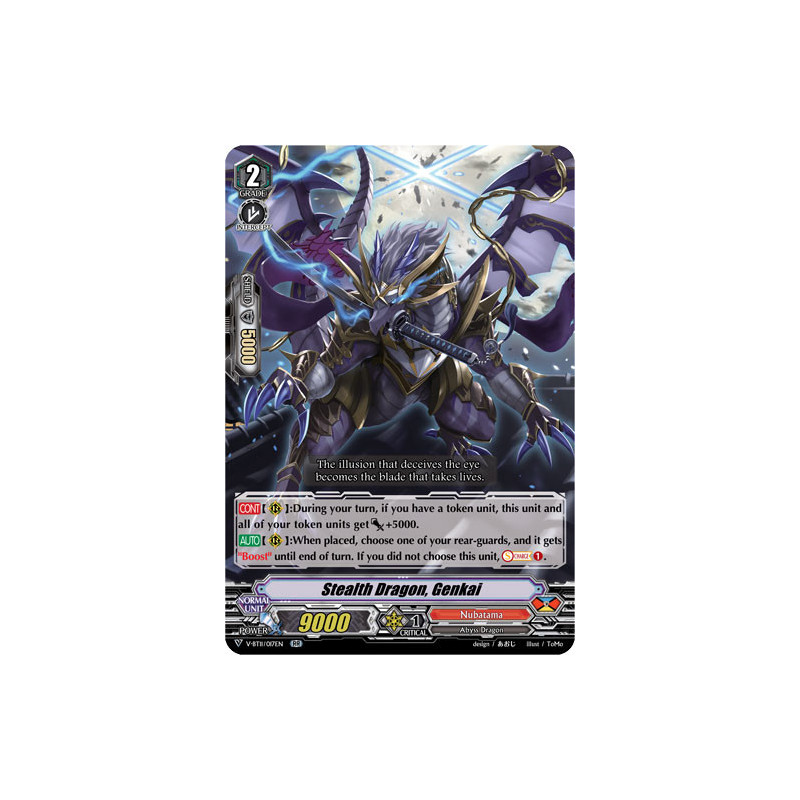 Vanguard_TCG_card_V-BT11_017EN_RRR_Stealth_Dragon_Genkai_Storm_of_the_Blue_Cavalry