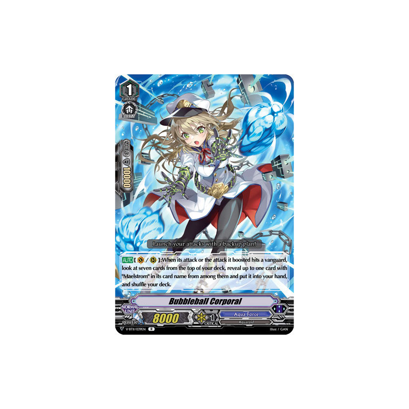 Vanguard_TCG_card_V-BT11_039EN_R_Bubbleball_Corporal_Storm_of_the_Blue_Cavalry