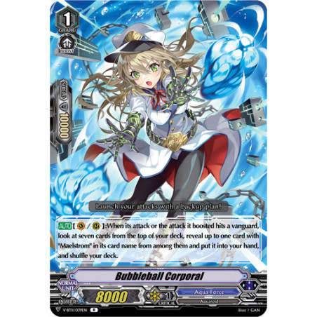 Vanguard_TCG_card_V-BT11_039EN_R_Bubbleball_Corporal_Storm_of_the_Blue_Cavalry