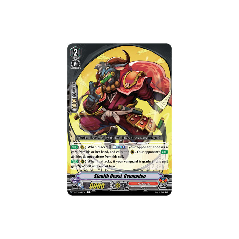 Vanguard_TCG_card_V-BT11_049EN_C_Stealth_Beast_Gyumadou_Storm_of_the_Blue_Cavalry