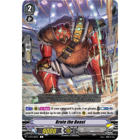 Vanguard_TCG_card_V-BT11_061EN_C_Brute_the_Beast_Storm_of_the_Blue_Cavalry