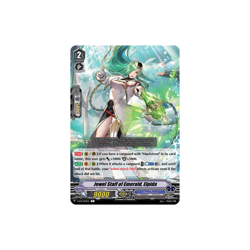 Vanguard_TCG_card_V-BT11_073EN_C_Jewel_Staff_of_Emerald_Elpida_Storm_of_the_Blue_Cavalry