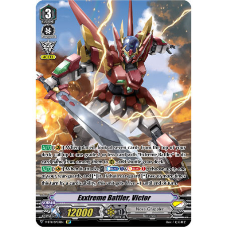 Vanguard_TCG_card_V-BT11_SP03EN_SP_Exxtreme_Battler_Victor_Storm_of_the_Blue_Cavalry