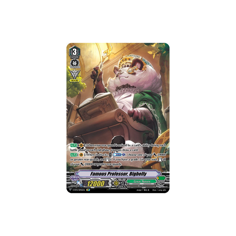 Vanguard_TCG_card_V-BT11_SP05EN_SP_Famous_Professor_Bigbelly_Storm_of_the_Blue_Cavalry