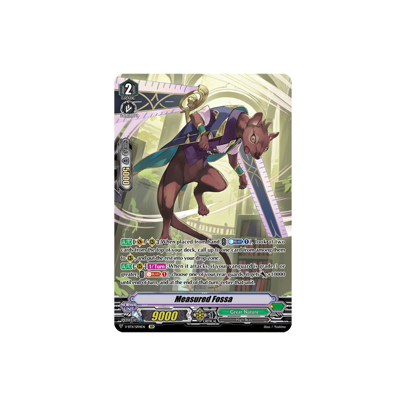 Vanguard_TCG_card_V-BT11_SP14EN_SP_Measured_Fossa_Storm_of_the_Blue_Cavalry