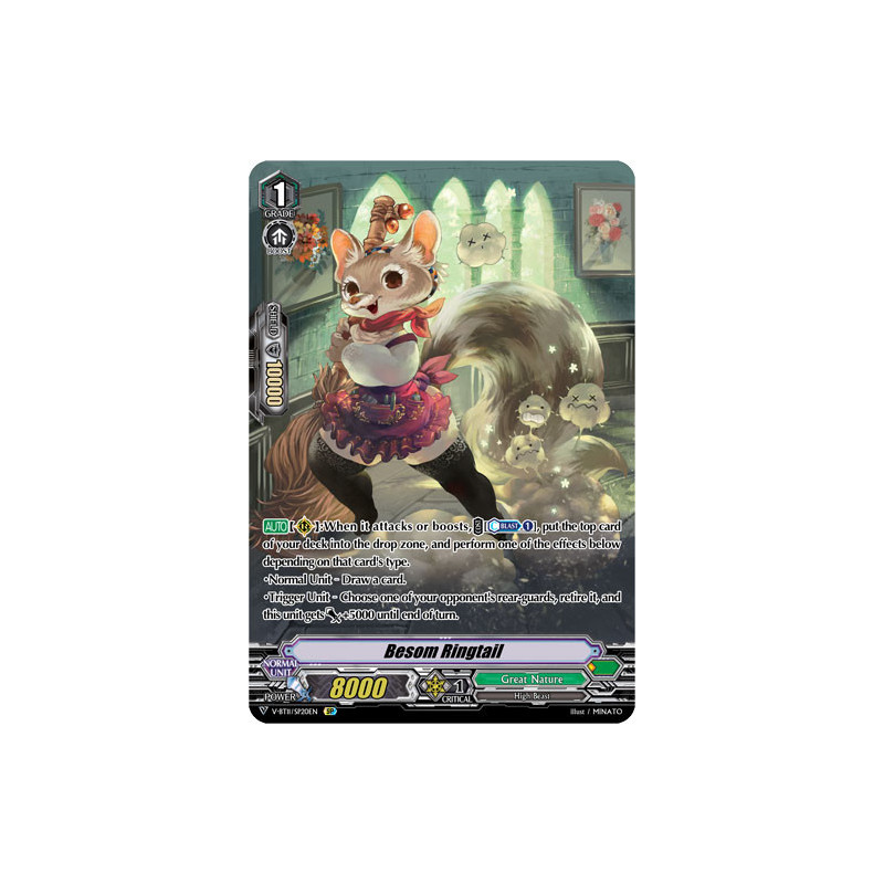 Vanguard_TCG_card_V-BT11_SP20EN_SP_Besom_Ringtail_Storm_of_the_Blue_Cavalry