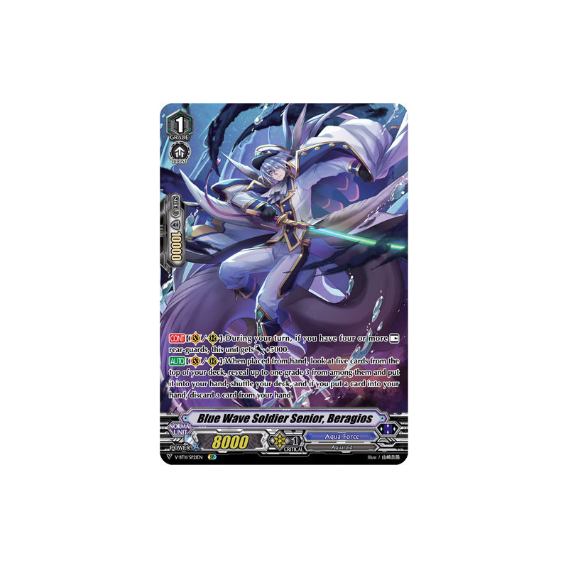 Vanguard_TCG_card_V-BT11_SP21EN_SP_Blue_Wave_Soldier_Senior_Beragios_Storm_of_the_Blue_Cavalry